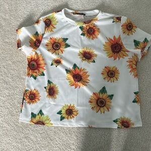 Dry-Fit Sunflowered Bathing Suit Cover Up